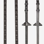 Magna Grip Rubber Reins Brown/Silver