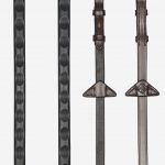 Magna Grip Rubber Reins Havana/Brass