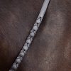 Leather Laced Reins Brown/Silver - Imagen 2
