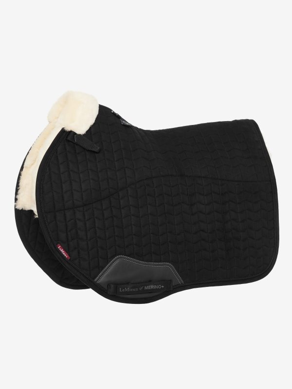 Merino+ Half Lined Suede EuroJump Square Black/Natural