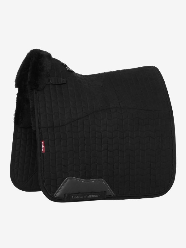 Merino+ Half Lined Suede Dressage Square Black/Black