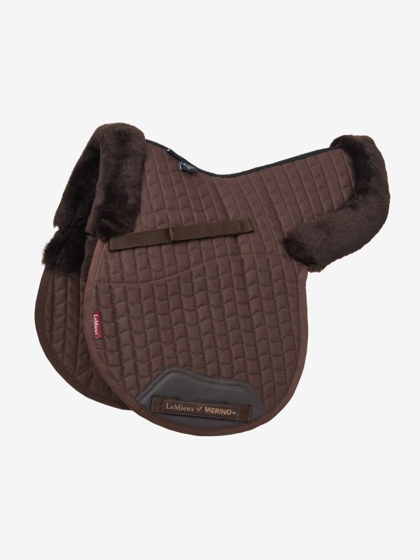Merino+ Half Lined GP Numnah Brown/Brown
