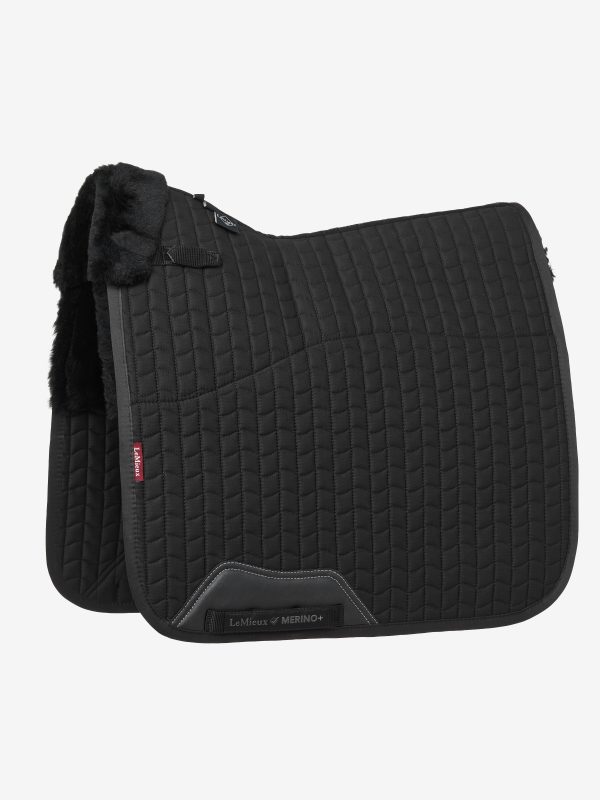 Merino+ Half Lined Dressage Square Black/Black