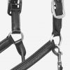 Leather Crystal Headcollar Black - Imagen 3