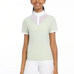 Young Rider Eva Short Sleeve Show Shirt Pistachio
