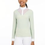 Young Rider Eva Long Sleeve Show Shirt Pistachio
