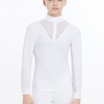 Young Rider Eva Long Sleeve Show Shirt White