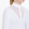 Young Rider Eva Long Sleeve Show Shirt White - Imagen 3
