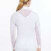 Young Rider Eva Long Sleeve Show Shirt White - Imagen 2