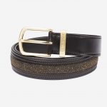 Crystal Insert Belt Brown