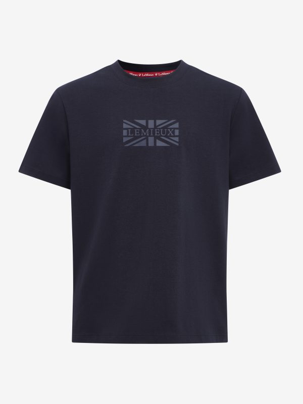 Young Rider Boys Union Jack T-Shirt Navy