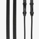 Rolled Reins Black/Silver