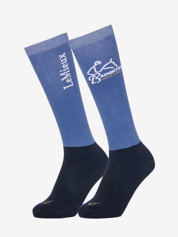 Badminton Competition Socks 2pk Blue