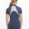 Young Rider Short Sleeve Mia Mesh Base Layer Dusk Blue - Imagen 2