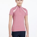 Young Rider Short Sleeve Mia Mesh Base Layer Peony