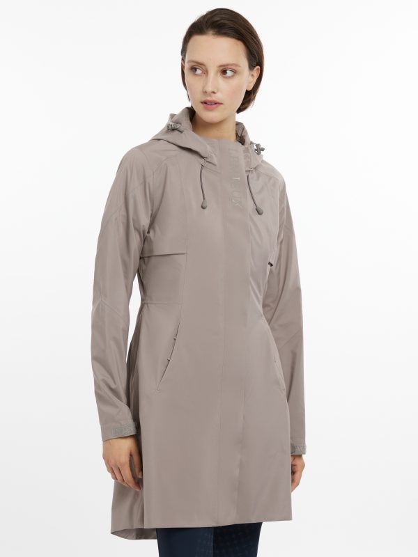 Grace Long Rain Jacket Pecan
