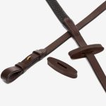 Rubber Rein Stoppers Brown