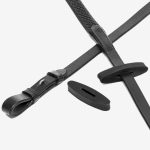 Rubber Rein Stoppers Black
