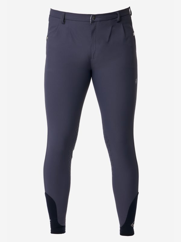 Mens Elite Classic Pleated Breeches Flint