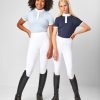 Young Rider Pull On Breeches White - Imagen 3