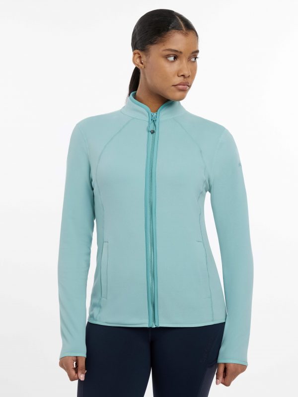 Faye Fleece Zip Through Aqua