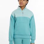 Young Rider Kate Quarter Zip Sweat Lagoon