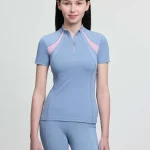 LeMieux Young Rider Mia Mesh Powder Blue Base Layer